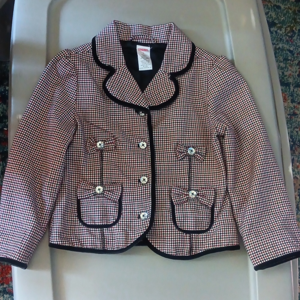 Gymboree houndstooth pattern jacket